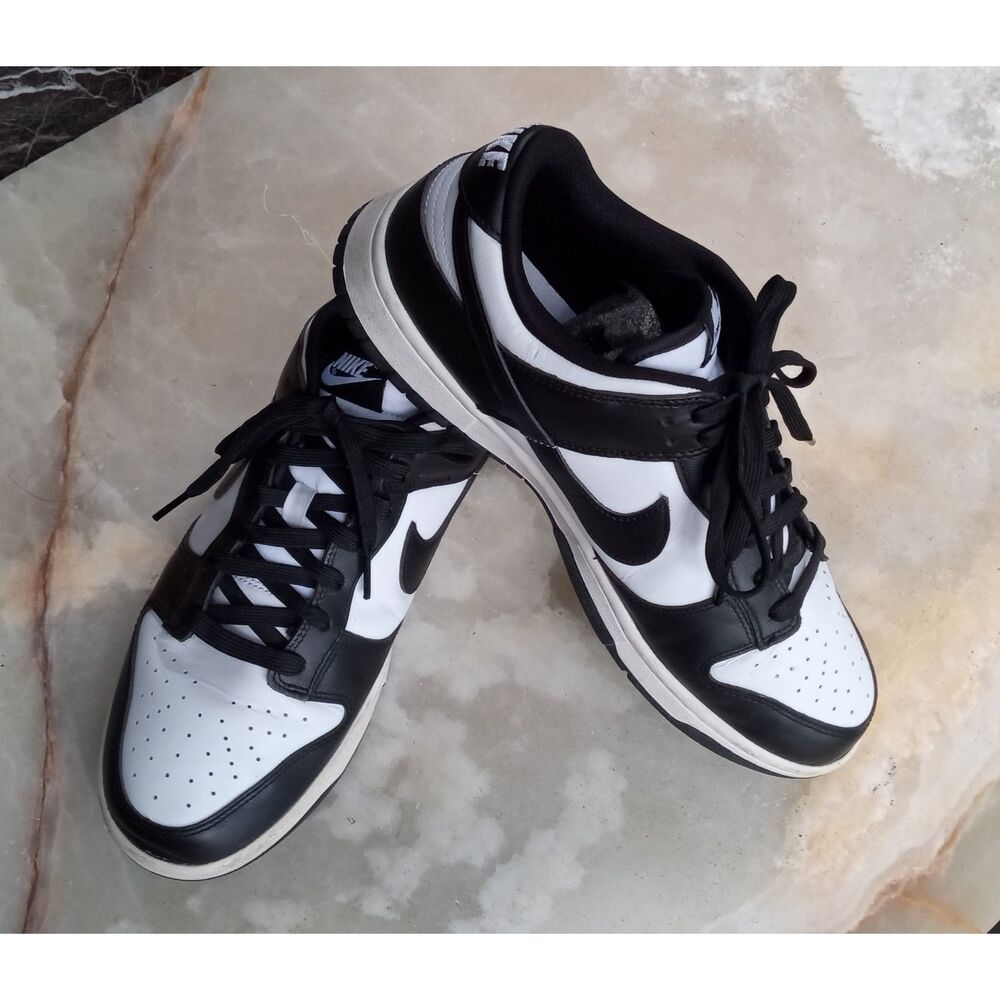 Nike Dunk Low Panda Black and White Sneakers Men's sz. 10.5